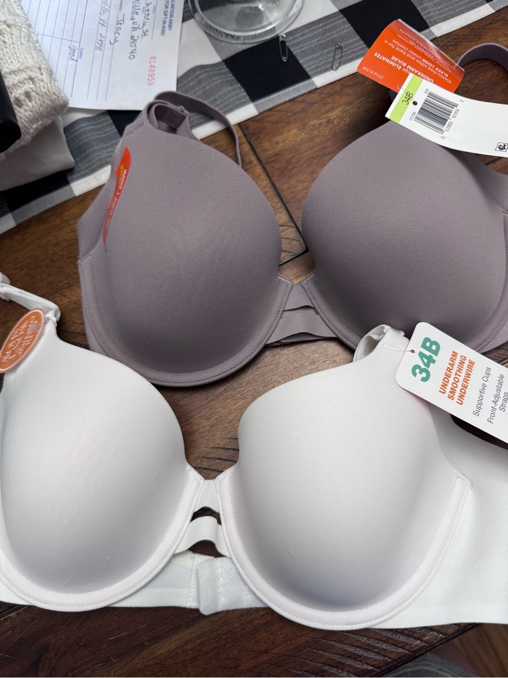 Women’s Warners Underarm Smoothing Underwire Set of Two Bras NWT 34B